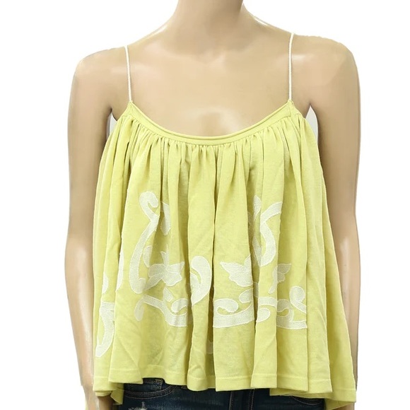 Free People On Clouds Lemon Swing Tank - Picture 4 of 8